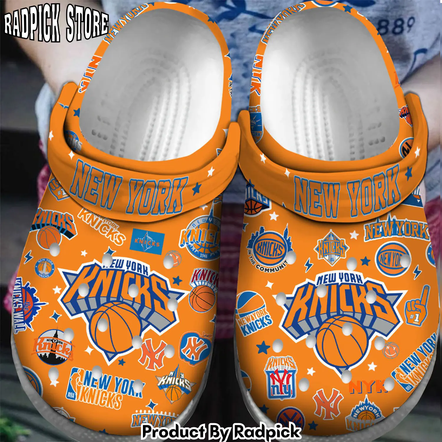 Radpick premium new york knicks nba sport clogs shoes for men women cqb rp6522198